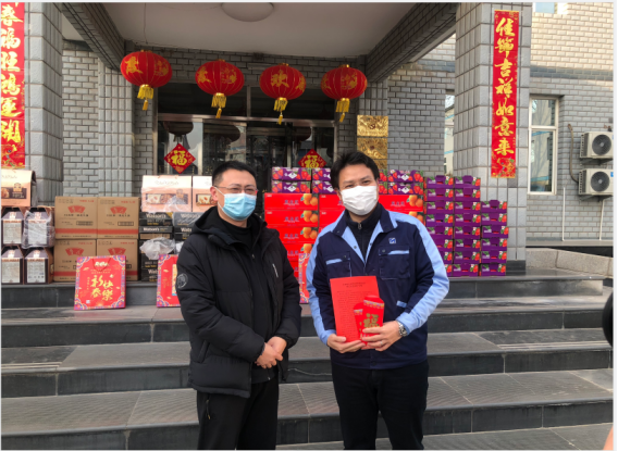 區鎮兩級領導蒞臨天罡為留京過年員工送溫暖